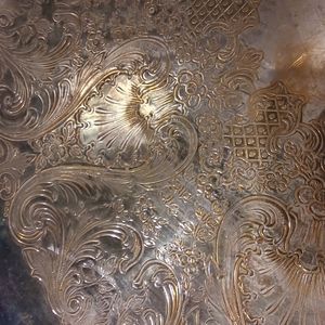 Antique silver platter